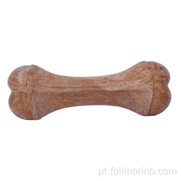 Brinquedos para mastigar cachorros de molar de osso de madeira